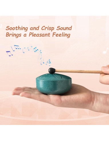Set Mini Instrumentos Musicales Jongdari Kalimba y Tambor Verde