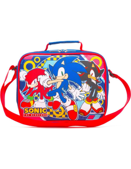 Caja de Almuerzo Sonic the Hedgehog con Botella y Stickers Caja de Almuerzo Sonic the Hedgehog con Botella y Stickers