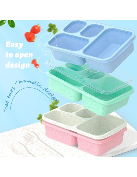 Caja Bento RGNEIN 4 Compartimentos 1.3L Apta Microondas Caja Bento RGNEIN 4 Compartimentos 1.3L Apta Microondas