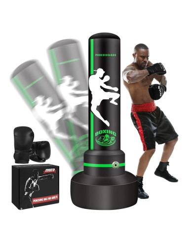 Saco de Boxeo YORWHIN CRSD-NZB03 con Guantes y Soporte