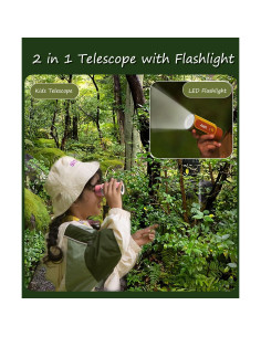 Telescopio Monocular Infantil VBANU 8X Zoom Amarillo 2