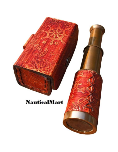 Telescopio Pirata NauticalMart de Latón 15,24 cm Decorativo