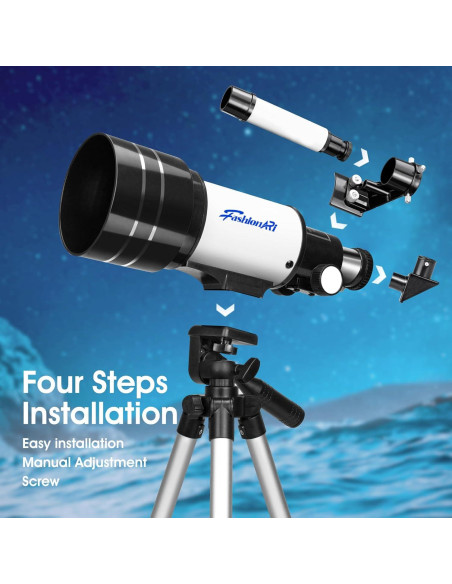 Telescopio FASHIONARI 70mm para Niños 8-12 Años Alta Potencia Telescopio FASHIONARI 70mm para Niños 8-12 Años Alta Potencia