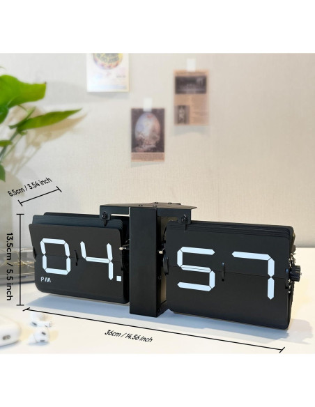 Reloj Digital de Mesa y Pared YonderSageTech 37x9cm Reloj Digital de Mesa y Pared YonderSageTech 37x9cm