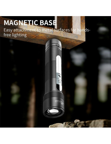 Linterna Recargable WARSUN 1200 Lúmenes LED Zoomable