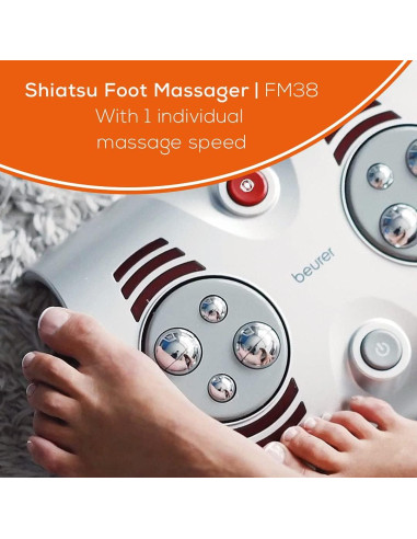 Masajeador de pies Beurer FM38 Shiatsu con calor y 8 nódulos