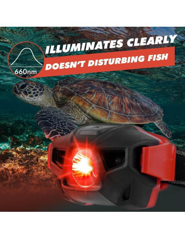 Linterna Frontal LED Roja KunHe 2-Pack para Camping y Senderismo