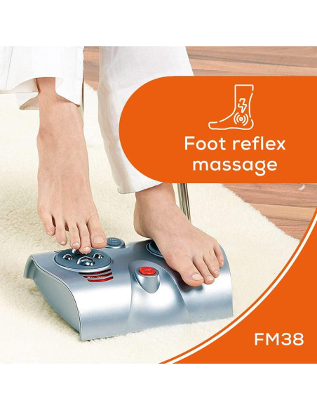Masajeador de pies Beurer FM38 Shiatsu con calor y 8 nódulos Masajeador de pies Beurer FM38 Shiatsu con calor y 8 nódulos