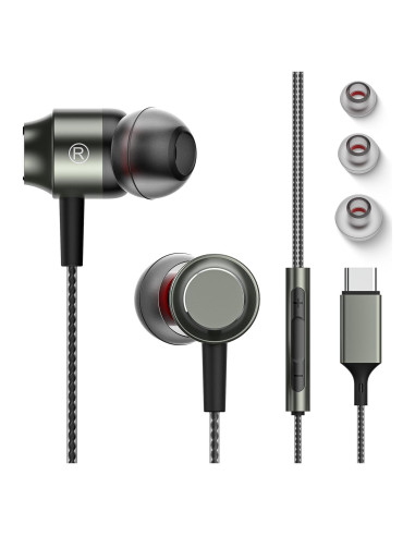 Auriculares USB C Marsno GB04 con micrófono y control de volumen