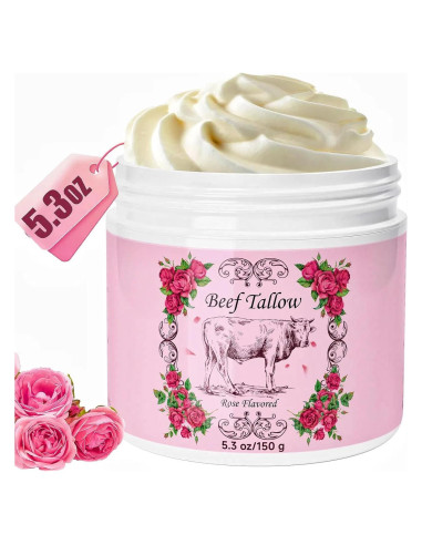 Crema Hidratante Facial Outccogo Grasa de Res 150g Aroma Rosa