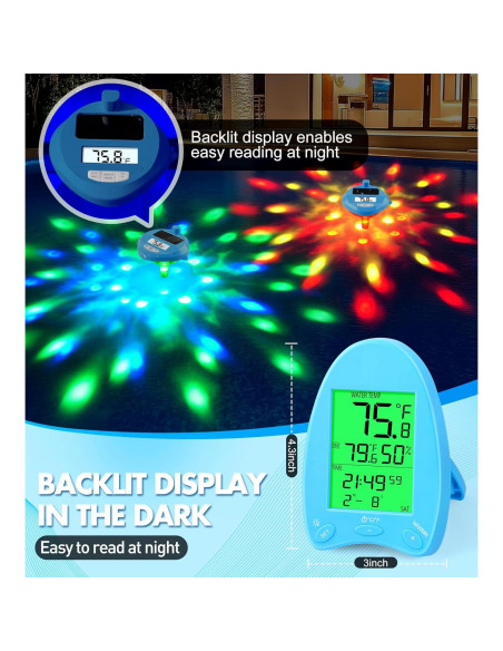 Termómetro de piscina digital DeeprBlu solar inalámbrico Termómetro de piscina digital DeeprBlu solar inalámbrico