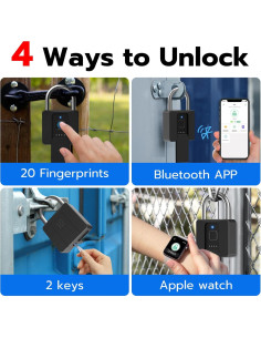 Candado Biométrico Dhiedas YL-P10BF Bluetooth Impermeable 2