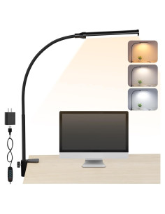 Lámpara de escritorio LED ShineTech QY-JZ01 con abrazadera