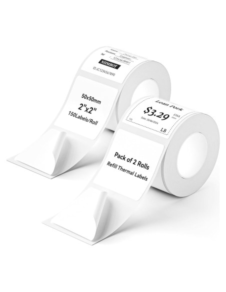Cinta de Etiqueta NIIMBOT 50x50mm 2 Rollos Impermeable Cinta de Etiqueta NIIMBOT 50x50mm 2 Rollos Impermeable