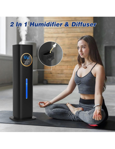 Humidificador Lacidoll 8L con Difusor de Aceites Esenciales
