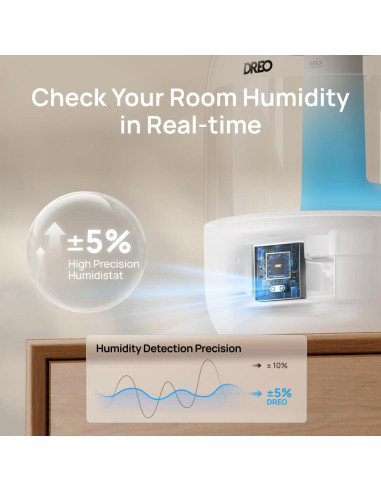 Humidificador Dreo DR-HHM006 Blanco 3L Ultrasónico 30H