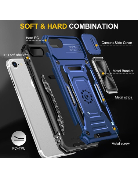 Funda Asuwish para iPhone 7 Plus 8 Plus con Protector Funda Asuwish para iPhone 7 Plus 8 Plus con Protector