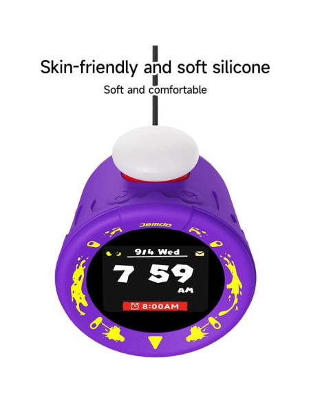 Funda Silicona JEMDO para Nintendo Sound Clock Alarmo Morado Funda Silicona JEMDO para Nintendo Sound Clock Alarmo Morado