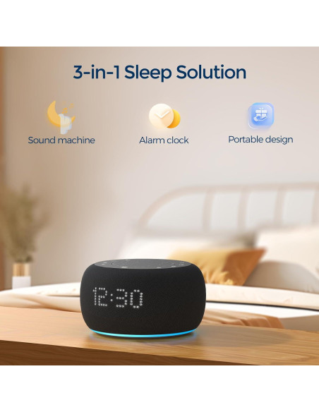 Máquina de Sonido Buffbee Pro 2da Gen - Reloj Despertador y Altavoz Bluetooth Portátil Máquina de Sonido Buffbee Pro 2da Gen - Reloj Despertador y Altavoz Bluetooth Portátil