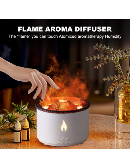 Difusor de Aroma MINGPINHUIUS Volcano 300ml Control Remoto Difusor de Aroma MINGPINHUIUS Volcano 300ml Control Remoto