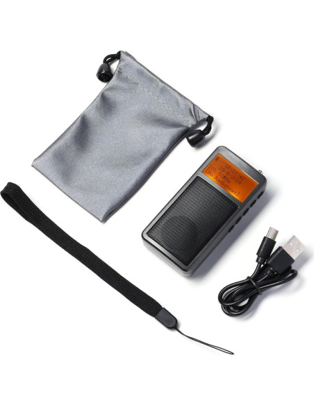 Radio FM Portátil Raddy RF205 con Bluetooth 5.3 y Carga Tipo-C Radio FM Portátil Raddy RF205 con Bluetooth 5.3 y Carga Tipo-C