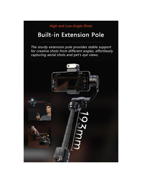 Estabilizador Gimbal Hohem iSteady M7 para Smartphone 500g Estabilizador Gimbal Hohem iSteady M7 para Smartphone 500g