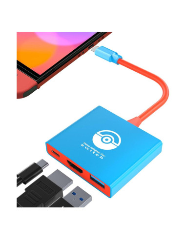 Dock de Switch PURBHE para Nintendo Switch y OLED 4K/60Hz