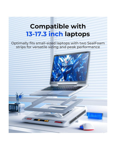 Pad de Enfriamiento Llano V10 para Laptop 13-17.3" Turbo