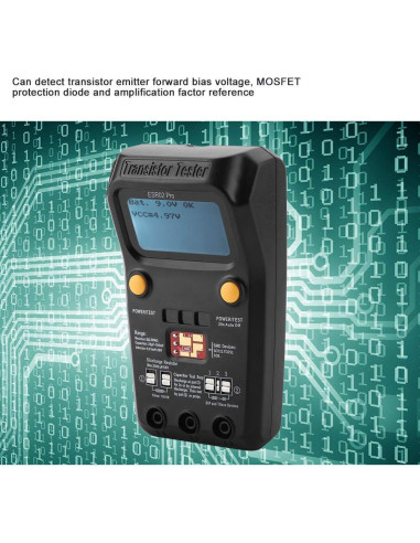 Probador Digital de Transistores ESR02 Pro - Medidor de Capacitores