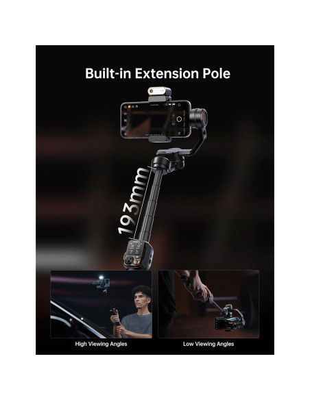 Estabilizador Gimbal Hohem iSteady M7 para Smartphone 3 Ejes Estabilizador Gimbal Hohem iSteady M7 para Smartphone 3 Ejes