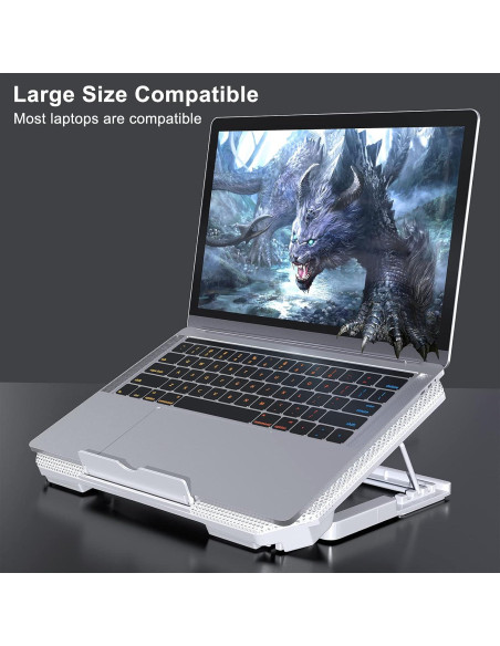 Base de Enfriamiento para Laptop LIENS Ajustable 2 Ventiladores Base de Enfriamiento para Laptop LIENS Ajustable 2 Ventiladores
