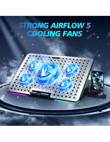 Base de Enfriamiento para Laptop LiANGSTAR 12-17.3" RGB