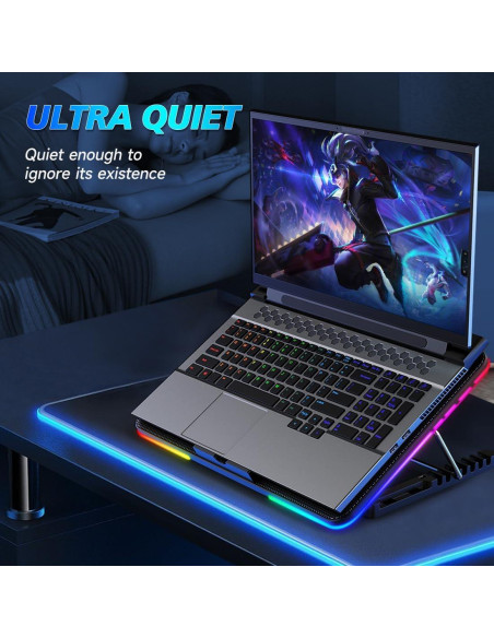 Base de Enfriamiento para Laptop LiANGSTAR 12-17.3" RGB Base de Enfriamiento para Laptop LiANGSTAR 12-17.3" RGB