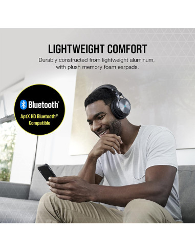 Auriculares Gaming Corsair Virtuoso RGB Wireless XT - Negro