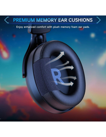 Auriculares Gaming Inalámbricos Gtheos Capitán 800 45H+ RGB Auriculares Gaming Inalámbricos Gtheos Capitán 800 45H+ RGB
