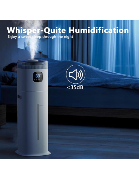 Humidificador KZF 9L Ultrasónico Blanco 72h Silencioso Humidificador KZF 9L Ultrasónico Blanco 72h Silencioso