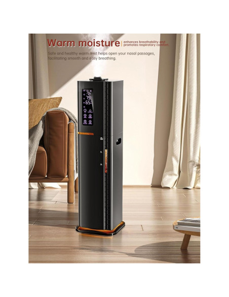 Humidificador let'me HQ-JS2325BK 10L vapor frío y caliente Humidificador let'me HQ-JS2325BK 10L vapor frío y caliente