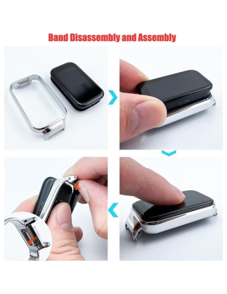 Correa de Cuero para Xiaomi Redmi Band 2 y Smart Band 8 Correa de Cuero para Xiaomi Redmi Band 2 y Smart Band 8