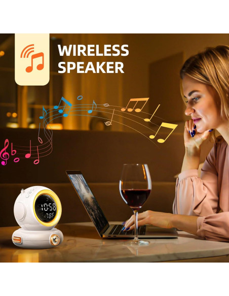 Despertador Growiner con Luz de Amanecer y Control Remoto