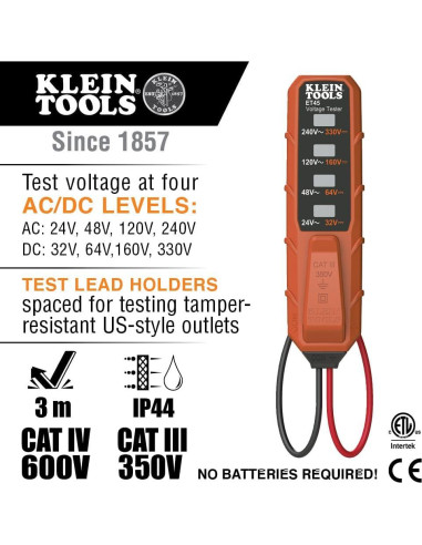 Kit de Pruebas Klein Tools 80097 - 3 Piezas GFCI y Voltaje