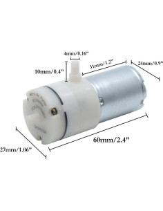 Bomba de Aire Eilumduo Mini Eléctrica 2.6 LPM para Acuario 2