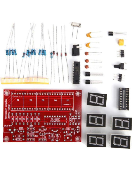 Medidor de Frecuencia DIY Walfront 1Hz-50MHz Pantalla Digital Medidor de Frecuencia DIY Walfront 1Hz-50MHz Pantalla Digital