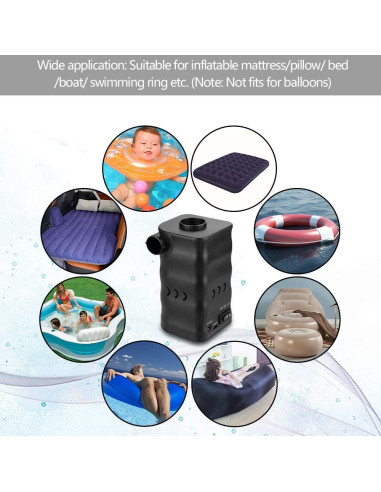 Bomba de Aire Eléctrica Portátil Zacro 6000mAh Inflado Rápido