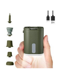 Bomba de Aire Mini Portátil Qiuikloi 1600mAh USB Verde