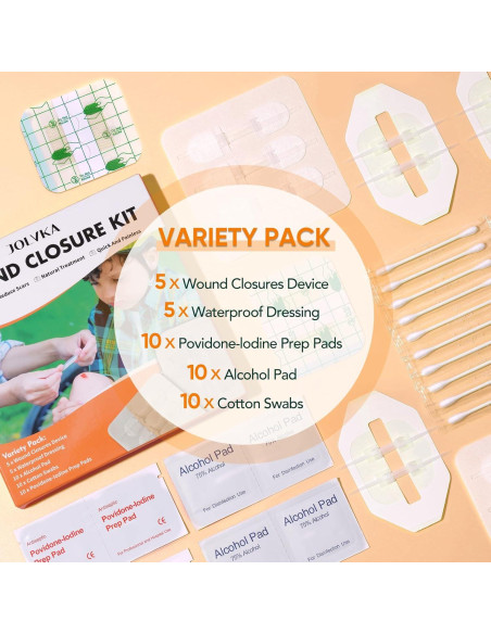 Tiritas Butterfly JOLVKA - Kit de Cierre de Heridas 5 pzas Tiritas Butterfly JOLVKA - Kit de Cierre de Heridas 5 pzas