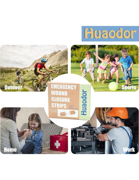 Kit de Cierre de Heridas Huaodor 3 Pcs - Sin Sutura Kit de Cierre de Heridas Huaodor 3 Pcs - Sin Sutura