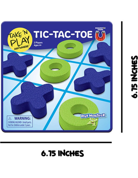 Juego de Mesa Magnético Tic-Tac-Toe Take N Play 17 cm Juego de Mesa Magnético Tic-Tac-Toe Take N Play 17 cm
