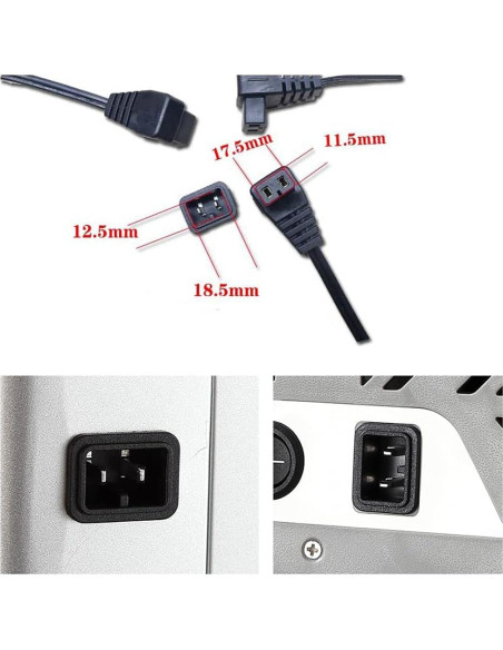 Cable de alimentación 12V DC HangTon 1.5m para refrigerador Cable de alimentación 12V DC HangTon 1.5m para refrigerador