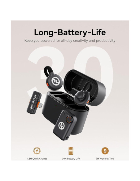 Micrófono Inalámbrico Hollyland Lark M2S con RX USB-C Micrófono Inalámbrico Hollyland Lark M2S con RX USB-C