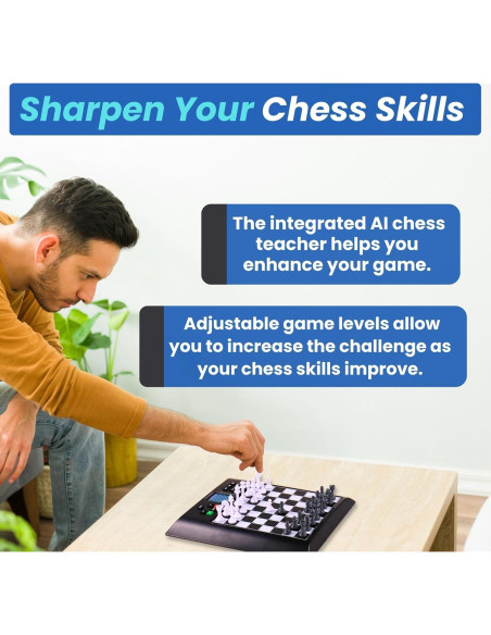 Tablero de Ajedrez Electrónico Millennium ChessGenius 28 cm Tablero de Ajedrez Electrónico Millennium ChessGenius 28 cm